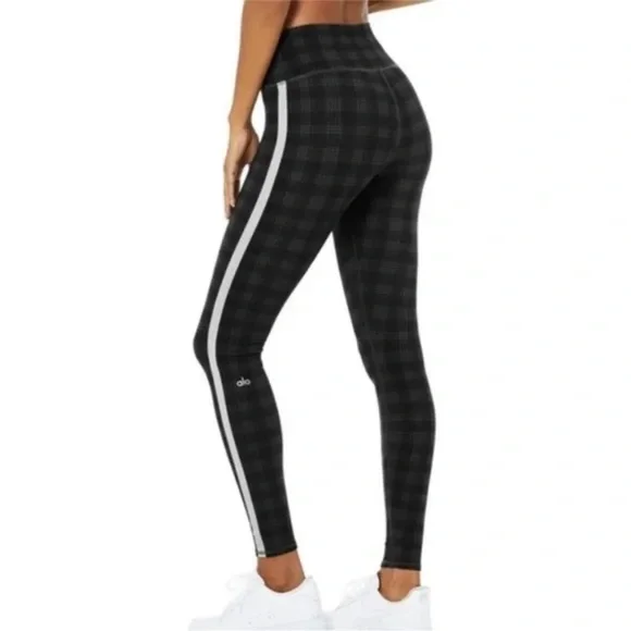 ALO Yoga | Pants & Jumpsuits | Occasion Leggings Black Plaid SZ Small - Picture 9 of 9